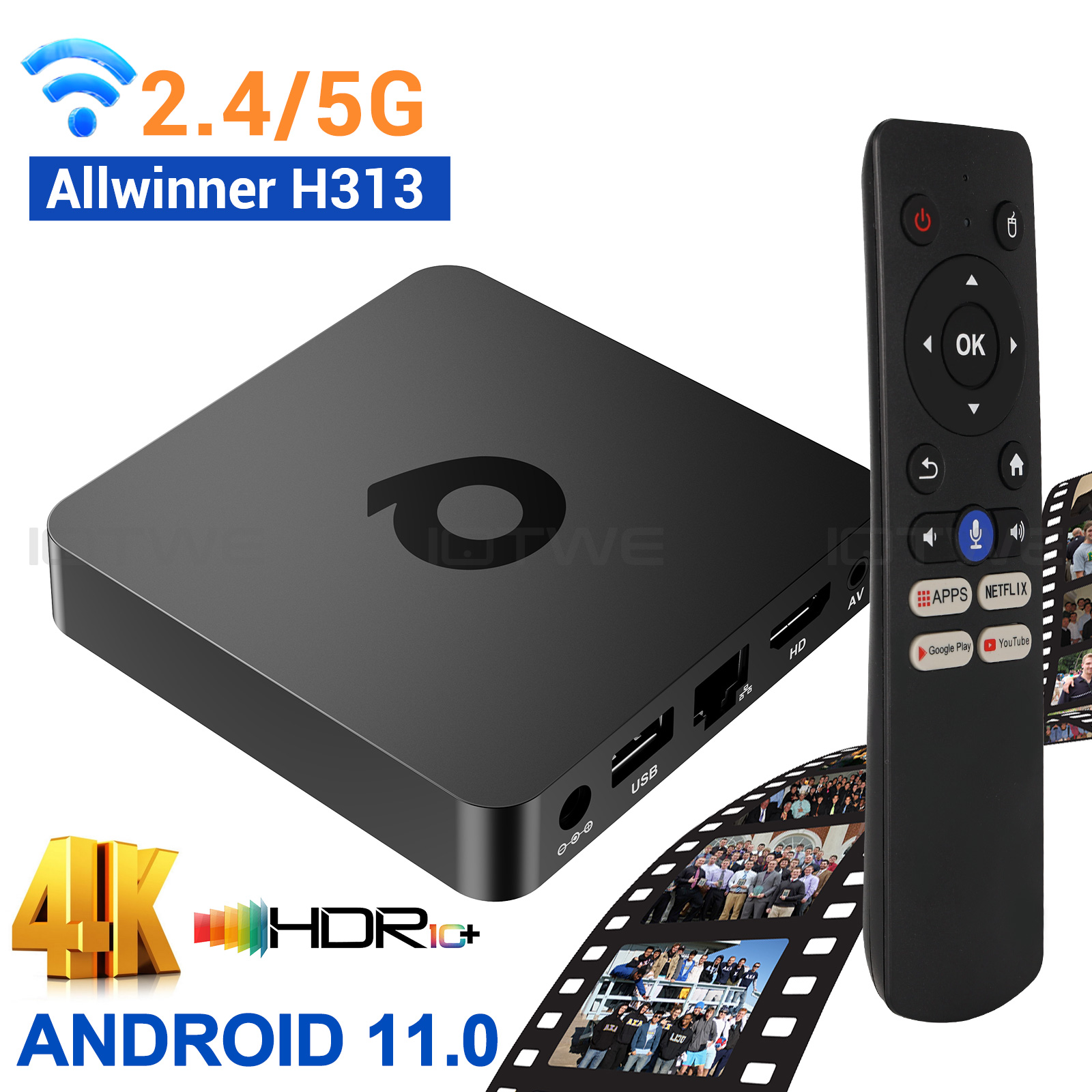 Radxa Rock 5B 16Gb - IOTWE T95Q 8K Support Android13.0 TV